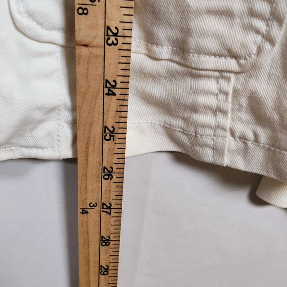 Sigrid Olson Women's Medium White Button-Down Blazer - Picture 10 of 12